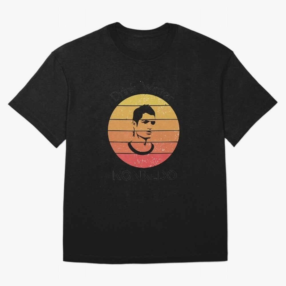 drink water ronaldo Oversized T-Shirt Build FIFA World Cup 2026 USA Canada Mexico Spirit, Connected to Spain, Messi and Cristiano Ronaldo, Football Passion, Legendary Performances, Festival Vibes and Supporter Community; Perfect for Fans,