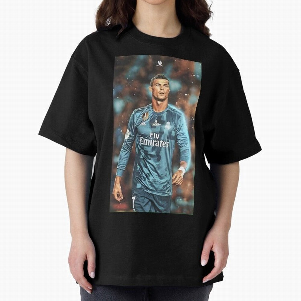 Cr7 Oversized T-Shirt Enjoy FIFA World Cup 2026 Group Stage for Fans of Neymar and Brazil, Portugal and Argentina, Bringing Vintage Soccer Flavor, Modern Football Stars, National Flags and Final Night Emotion; Created for Match Day Parties, Soccer