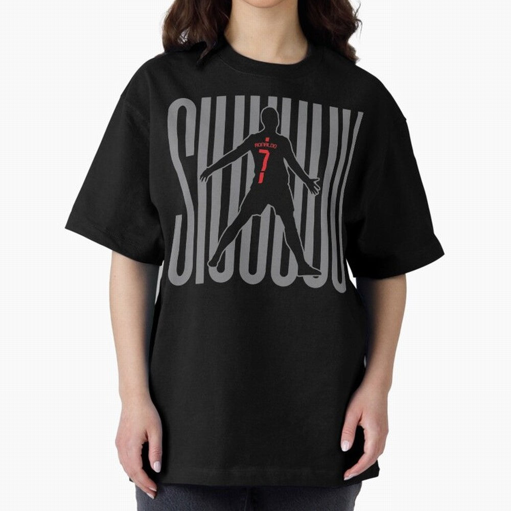 Siuuuuu Cristiano Ronaldo Oversized T-Shirt Feel the Heartbeat of FIFA World Cup 2026 for Fans of Cristiano Ronaldo, Haaland and CR7 and Argentina, France and Brazil, Bringing Match Day Excitement, Supporter Culture, Golden Goals and Global