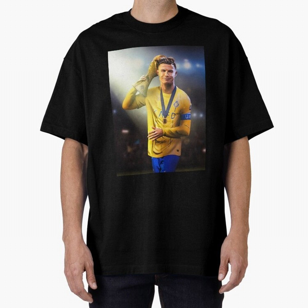 Cristiano Ronaldo Active( Oversized T-Shirt Celebrate the Road through FIFA World Cup 2026 for Fans of Messi, CR7 and Mbappe and Argentina, Bringing Supporter Pride, Iconic Celebrations, Legendary Names and Global Match Day Energy; Ideal for Fans