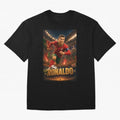 Ronaldo Oversized T-Shirt Turn Up for the FIFA World Cup 2026 Journey through CR7 and Messi Highlights, Portugal Pride, Classic Soccer Heritage, Championship Pressure, Fan Loyalty and International Pride; Great for Supporters Who Love Legendary
