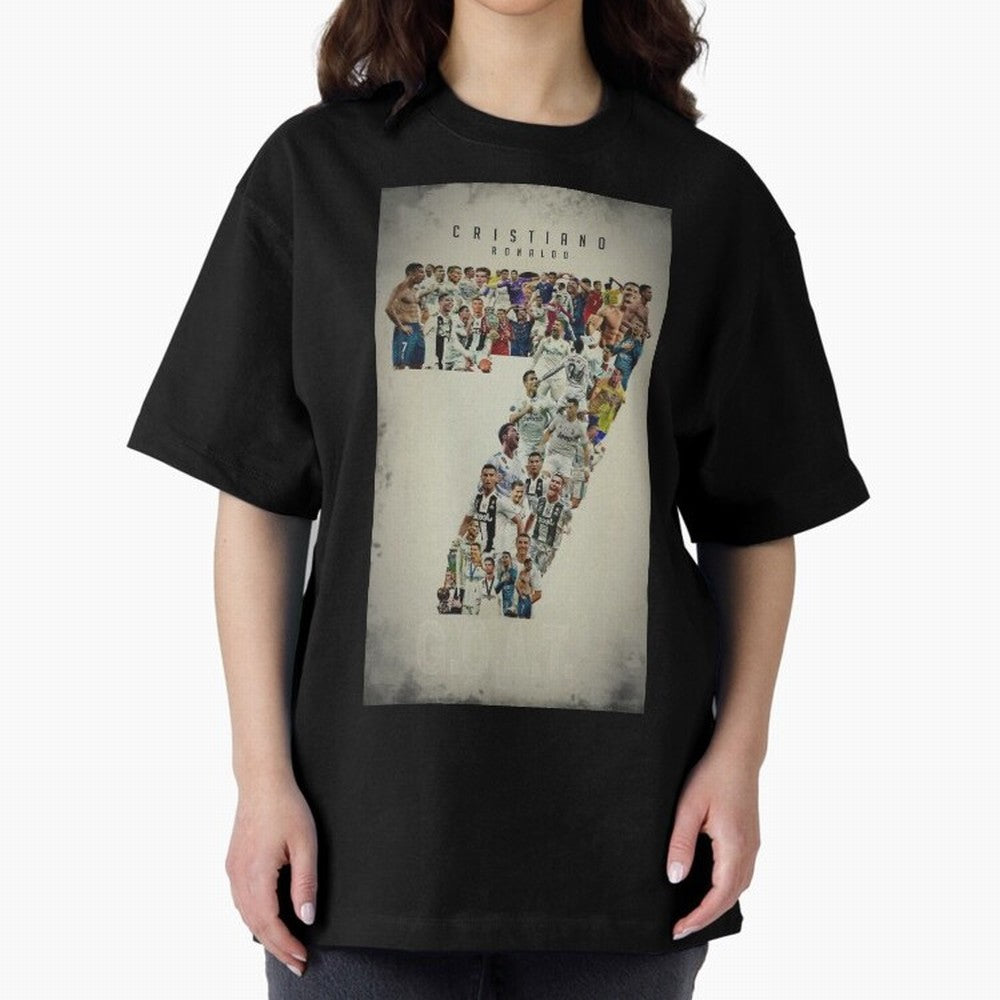 Cristiano Ronaldo Oversized T-Shirt Fuel Your Fan Pride for FIFA World Cup 2026 Group Stage for Fans of Messi and Cristiano Ronaldo and England and Germany, Bringing Stadium Chants, National Pride, Trophy Dreams and Unforgettable Football Memories;
