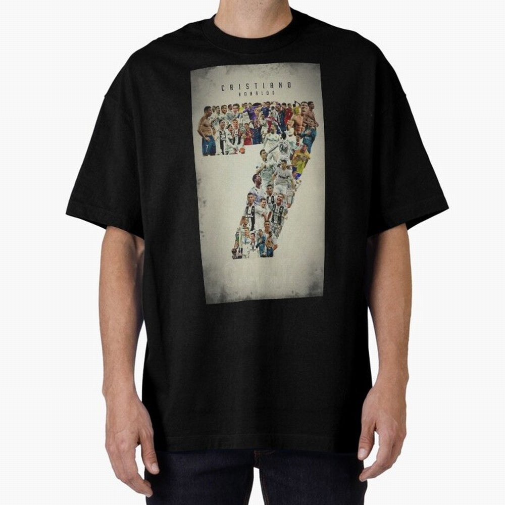 Cristiano Ronaldo Oversized T-Shirt Fuel Your Fan Pride for FIFA World Cup 2026 Group Stage for Fans of Messi and Cristiano Ronaldo and England and Germany, Bringing Stadium Chants, National Pride, Trophy Dreams and Unforgettable Football Memories;