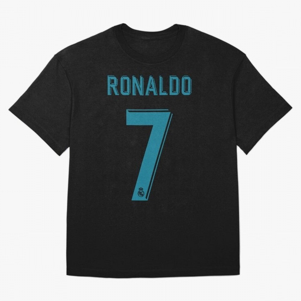 Cristiano Ronaldo 2018 Oversized T-Shirt Celebrate Soccer Greatness during Match Day Hype around FIFA World Cup 2026 Group Stage, Neymar, Haaland and Cristiano Ronaldo, Portugal, Spain and Germany, Match Day Excitement, Supporter Culture, Golden