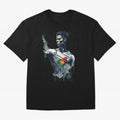 Cristiano Ronaldo splash art Oversized T-Shirt Show Match Day Excitement for the FIFA World Cup 2026 Group Stage Journey through Cristiano Ronaldo Highlights, Argentina and Brazil Pride, Supporter Pride, Iconic Celebrations, Legendary Names and