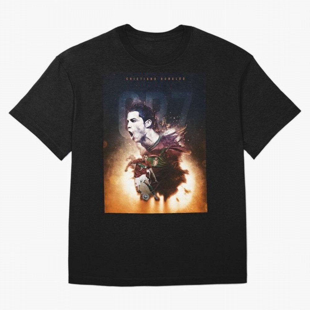 Cristiano Ronaldo 7 Oversized T-Shirt Feel the Roar of FIFA World Cup 2026 USA Canada Mexico Spirit, Connected to England, France and Netherlands, Cristiano Ronaldo, Match Day Excitement, Supporter Culture, Golden Goals and Global Football Passion;