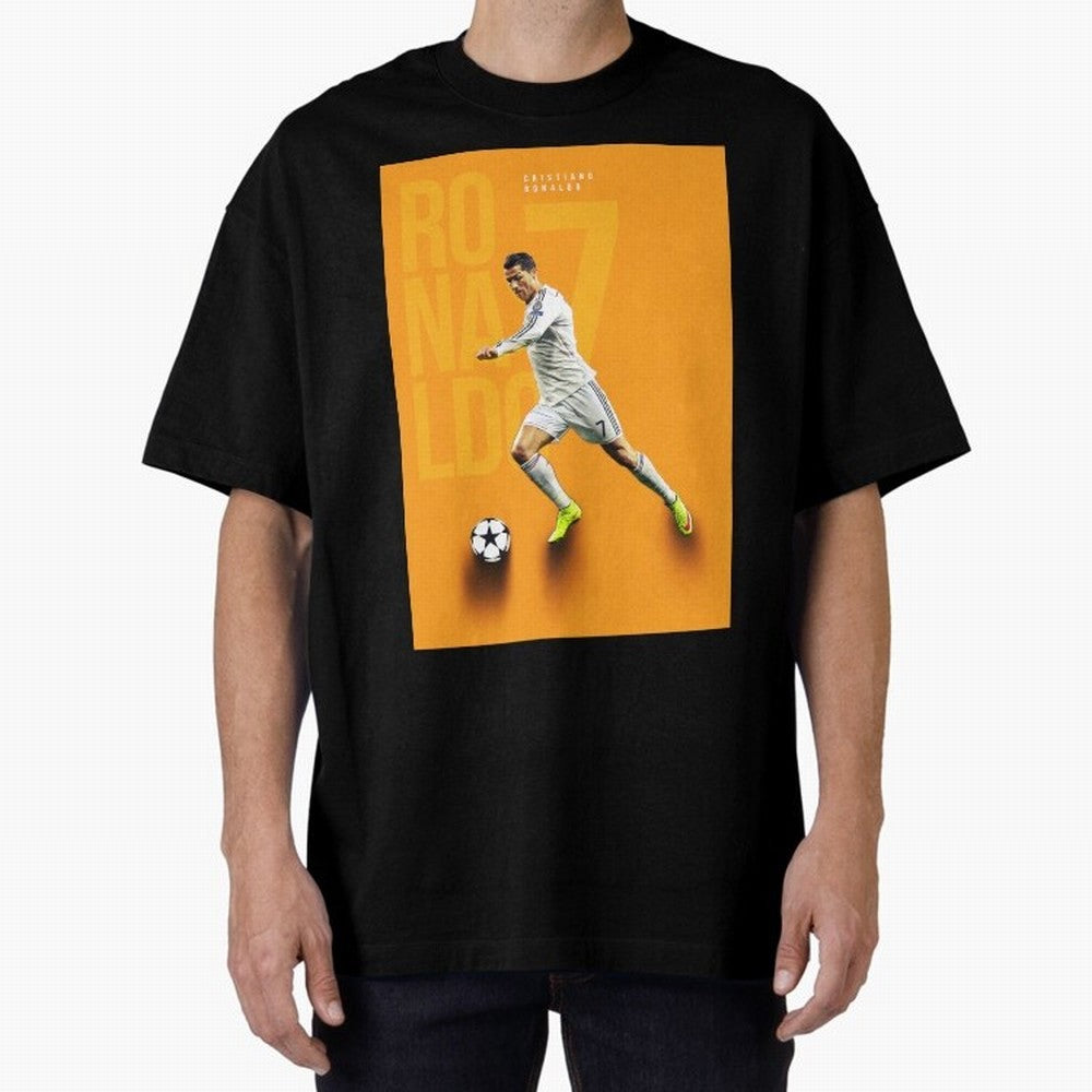 Cristiano Ronaldo 7 Oversized T-Shirt Relive the Noise and Pride of the FIFA World Cup 2026 Group Stage Journey through Haaland and Mbappe Highlights, Brazil, Portugal and Argentina Pride, Worldwide Fan Energy, Dramatic Goals, Stadium Lights and