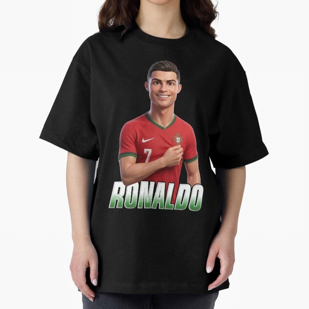 Ronaldo Oversized T-Shirt Feel the Heartbeat of Match Day Hype around FIFA World Cup 2026 Group Stage, Haaland, France, Tournament Hype, Historic Matchups, Family Viewing Parties and Global Sports Pride; Made for Collectors Who Enjoy Iconic