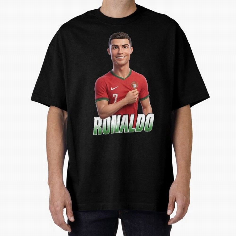 Ronaldo Oversized T-Shirt Feel the Heartbeat of Match Day Hype around FIFA World Cup 2026 Group Stage, Haaland, France, Tournament Hype, Historic Matchups, Family Viewing Parties and Global Sports Pride; Made for Collectors Who Enjoy Iconic