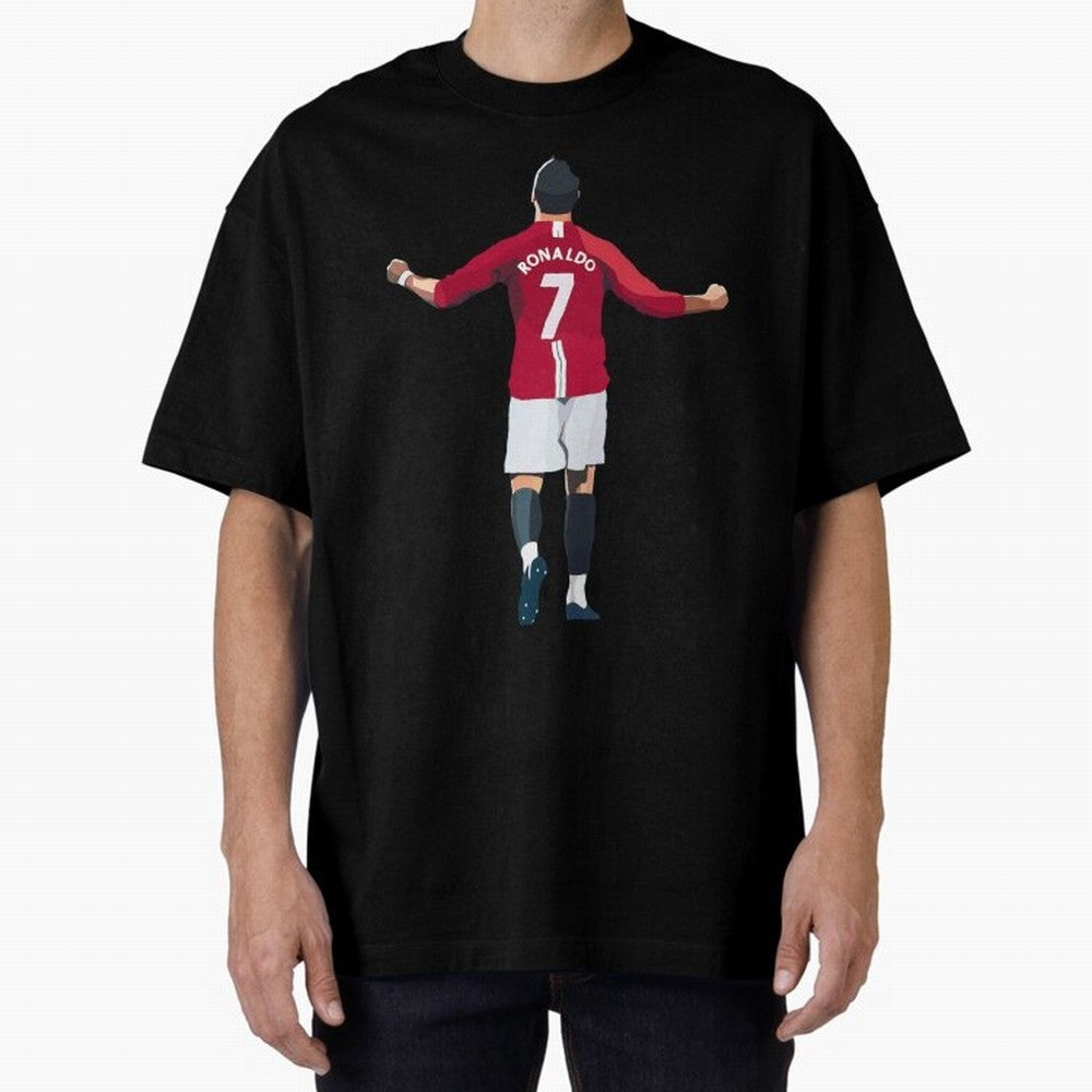 Cristiano Ronaldo Active Oversized T-Shirt Show Up for the Glory of FIFA World Cup 2026 USA Canada Mexico Spirit, Inspired by Portugal, Haaland, Retro Football Energy, Iconic Rivalries, Trophy Chase Drama and Stadium Atmosphere; Perfect for