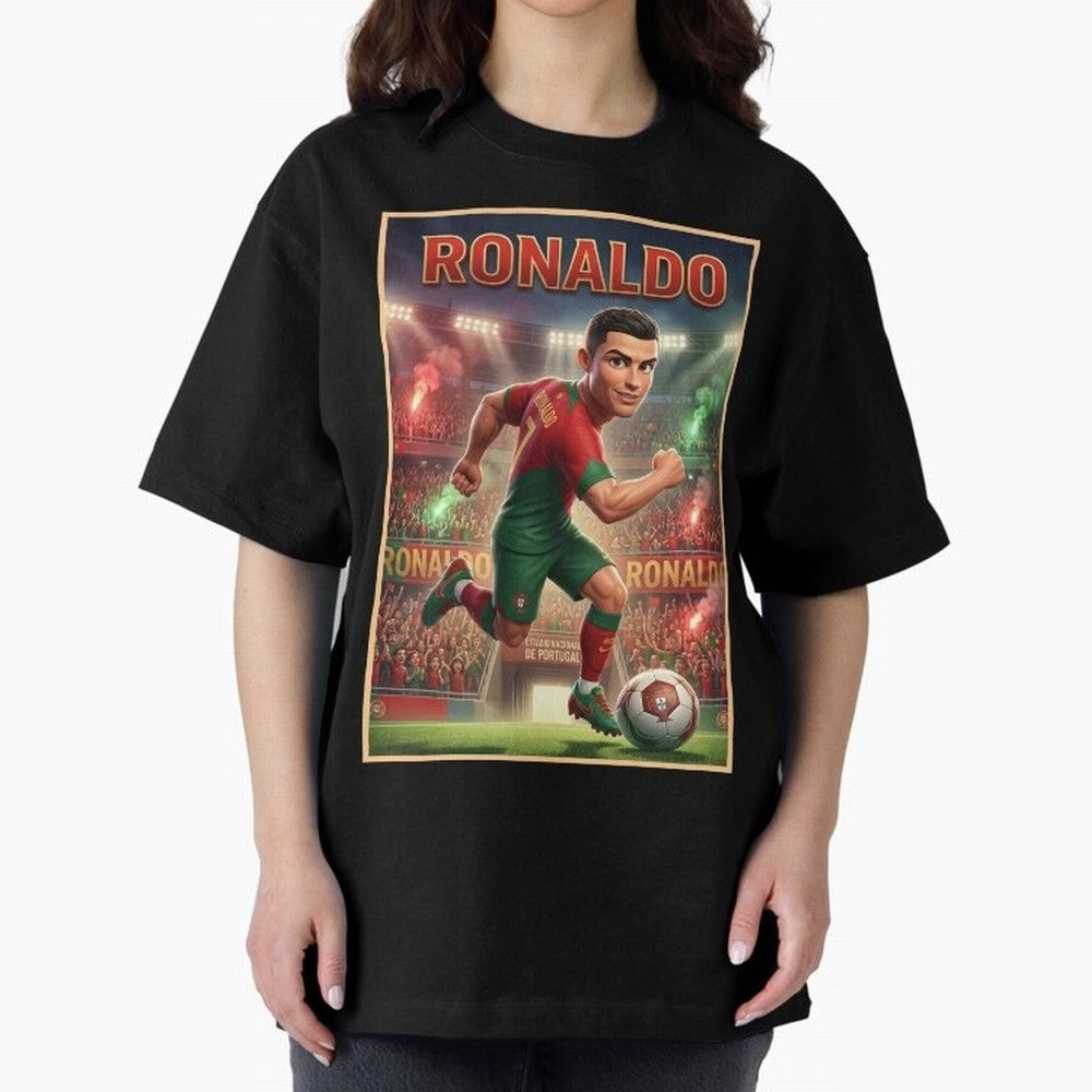 Ronaldo Oversized T-Shirt Represent Football Lovers during the FIFA World Cup 2026 Journey through Messi, CR7 and Mbappe Highlights, Argentina Pride, Sports Nostalgia, International Competition, Famous Players and Unforgettable Victories; Perfect
