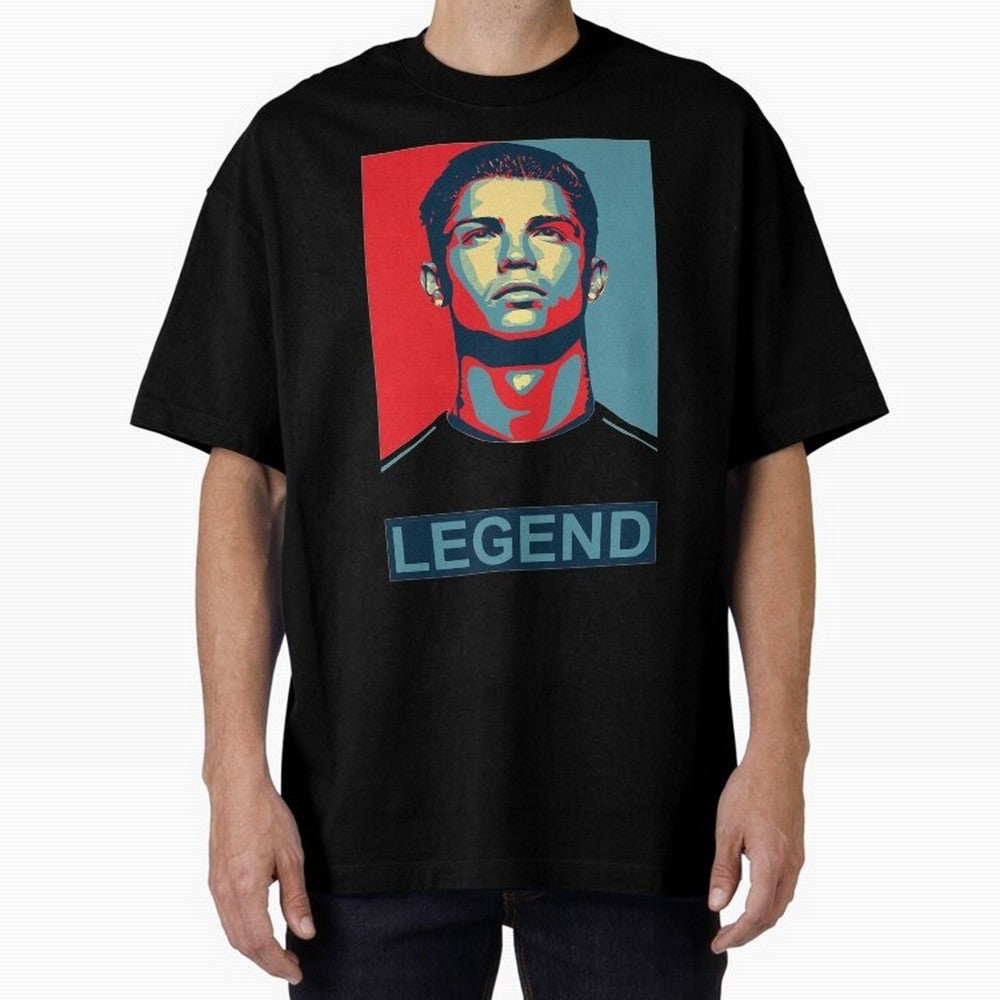 cristiano ronaldo legend Oversized T-Shirt Join the Global Buzz around FIFA World Cup 2026 with Messi and Cristiano Ronaldo, Spain Energy, Sports Nostalgia, International Competition, Famous Players and Unforgettable Victories; Built for Supporters