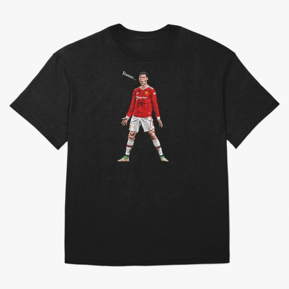 Christiano Ronaldo CR7 Siuuuuu... Oversized T-Shirt Celebrate Unforgettable Nights in Global Football Passion for FIFA World Cup 2026 USA Canada Mexico, Centered on Messi and Cristiano Ronaldo, Argentina, Vintage Soccer Flavor, Modern Football