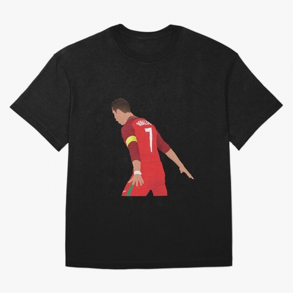 Cristiano Ronaldo - Portugal Oversized T-Shirt Fuel Your Fan Pride for FIFA World Cup 2026 USA Canada Mexico for Fans of Neymar, Haaland and Cristiano Ronaldo and France, Bringing Classic Soccer Heritage, Championship Pressure, Fan Loyalty and