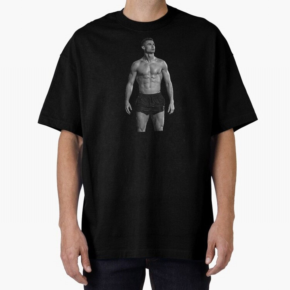 Cristiano Ronaldo Oversized T-Shirt Keep the Legacy of FIFA World Cup 2026 Spirit, Capturing Spain and Netherlands, Cristiano Ronaldo, Haaland and CR7, Global Supporter Spirit, Legendary Goals, National Colors and Tournament Celebration; Perfect