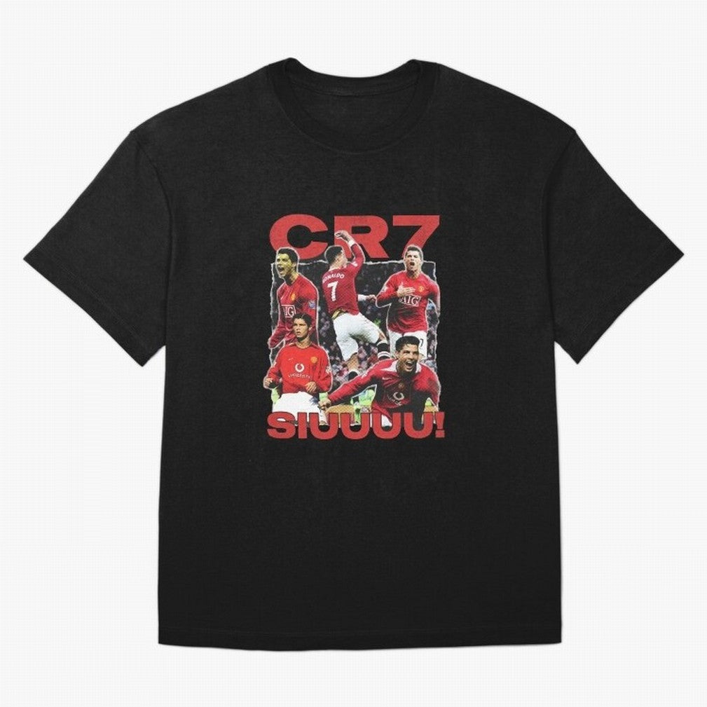 Retro Cristiano Ronaldo Manchester United Oversized T-Shirt Honor FIFA World Cup 2026 Driven by Cristiano Ronaldo, Haaland and CR7, France and Portugal Energy, Vintage Soccer Flavor, Modern Football Stars, National Flags and Final Night Emotion;