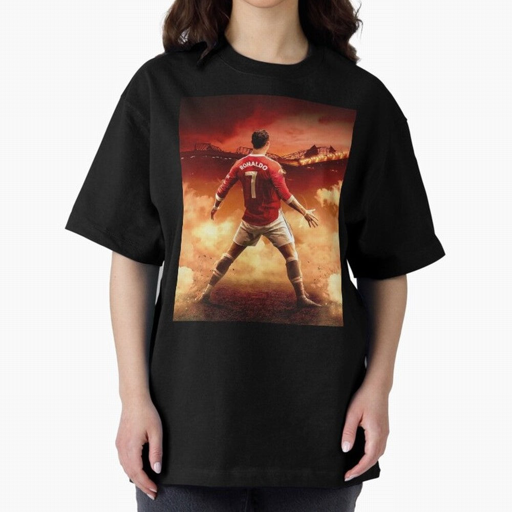 Ronaldo Cr7 Siuuu Manchester,Ronaldo Gifts,Ronaldo Cover,Ronaldo Prints Oversized T-Shirt Step into FIFA World Cup 2026 Spirit, Built around Brazil, CR7, Classic Soccer Heritage, Championship Pressure, Fan Loyalty and International Pride; Great for
