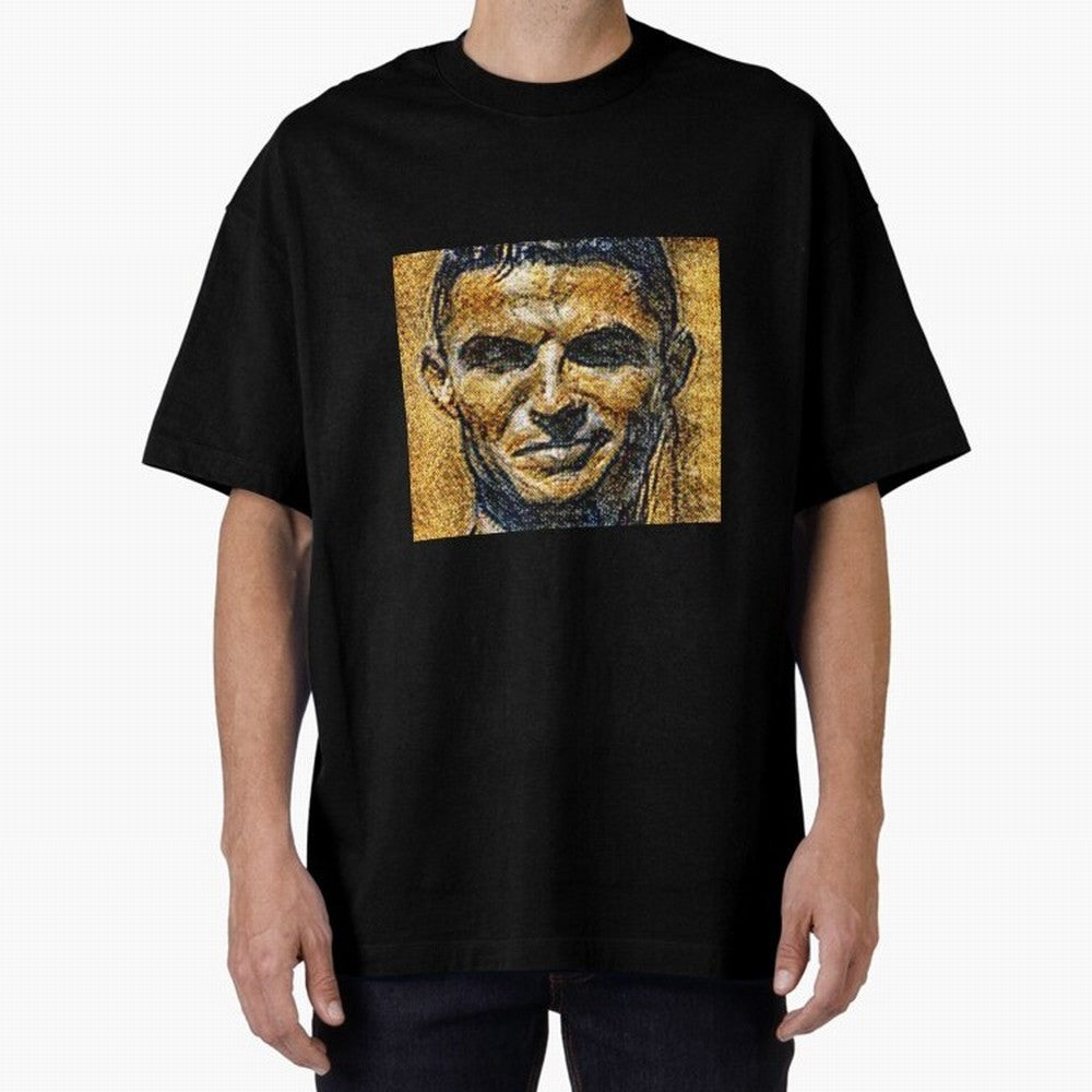 Cristiano Ronaldo Oversized T-Shirt Bring Trophy Dreams to FIFA World Cup 2026 USA Canada Mexico Spirit, Made for England, France and Netherlands, Neymar, Haaland and Cristiano Ronaldo, Vintage Soccer Flavor, Modern Football Stars, National Flags