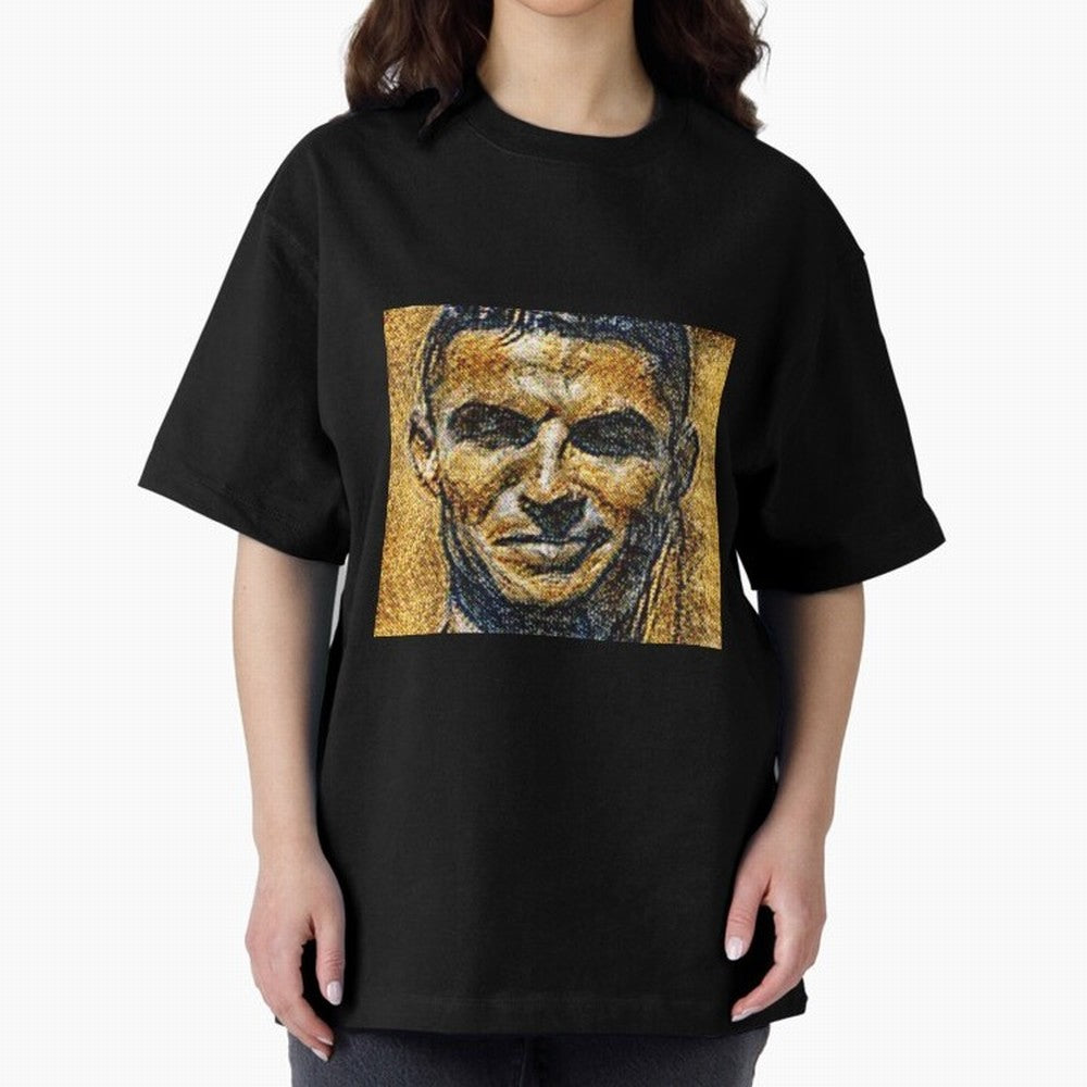 Cristiano Ronaldo Oversized T-Shirt Bring Trophy Dreams to FIFA World Cup 2026 USA Canada Mexico Spirit, Made for England, France and Netherlands, Neymar, Haaland and Cristiano Ronaldo, Vintage Soccer Flavor, Modern Football Stars, National Flags
