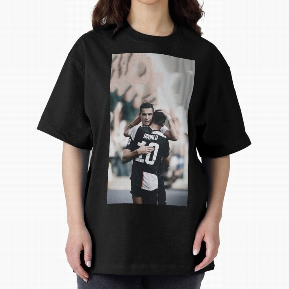 ronaldo with dybala Oversized T-Shirt Keep the Legacy of FIFA World Cup 2026 USA Canada Mexico for Fans of CR7 and Messi and Spain and Netherlands, Bringing Classic Soccer Heritage, Championship Pressure, Fan Loyalty and International Pride; Made