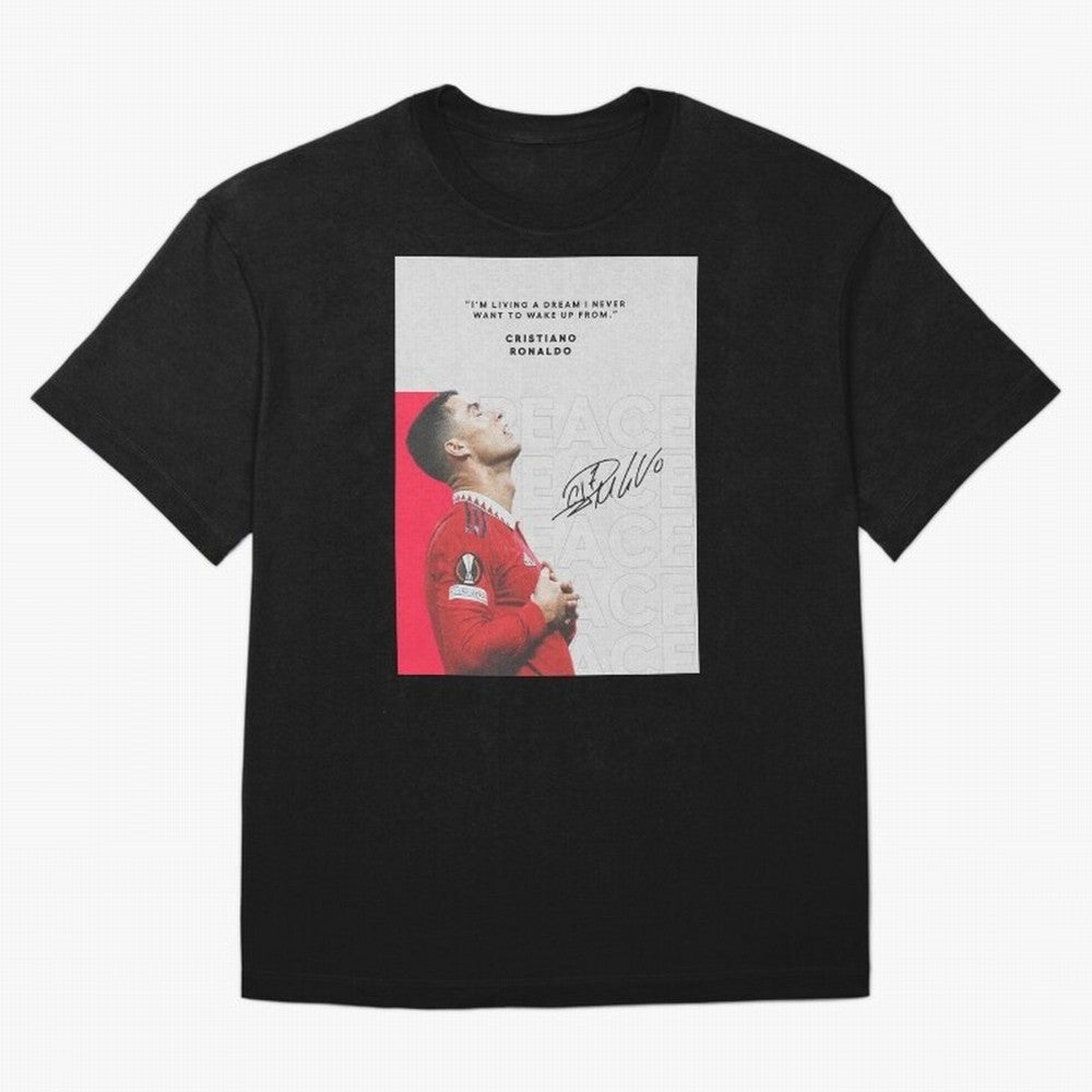 PEACE OF MIND Oversized T-Shirt Honor the Football Icons of FIFA World Cup 2026 Centered on Cristiano Ronaldo, Haaland and CR7, Spain and Netherlands Energy, Champion Mindset, Group Stage Buzz, Knockout Tension and Passionate Fan Culture; Ideal for