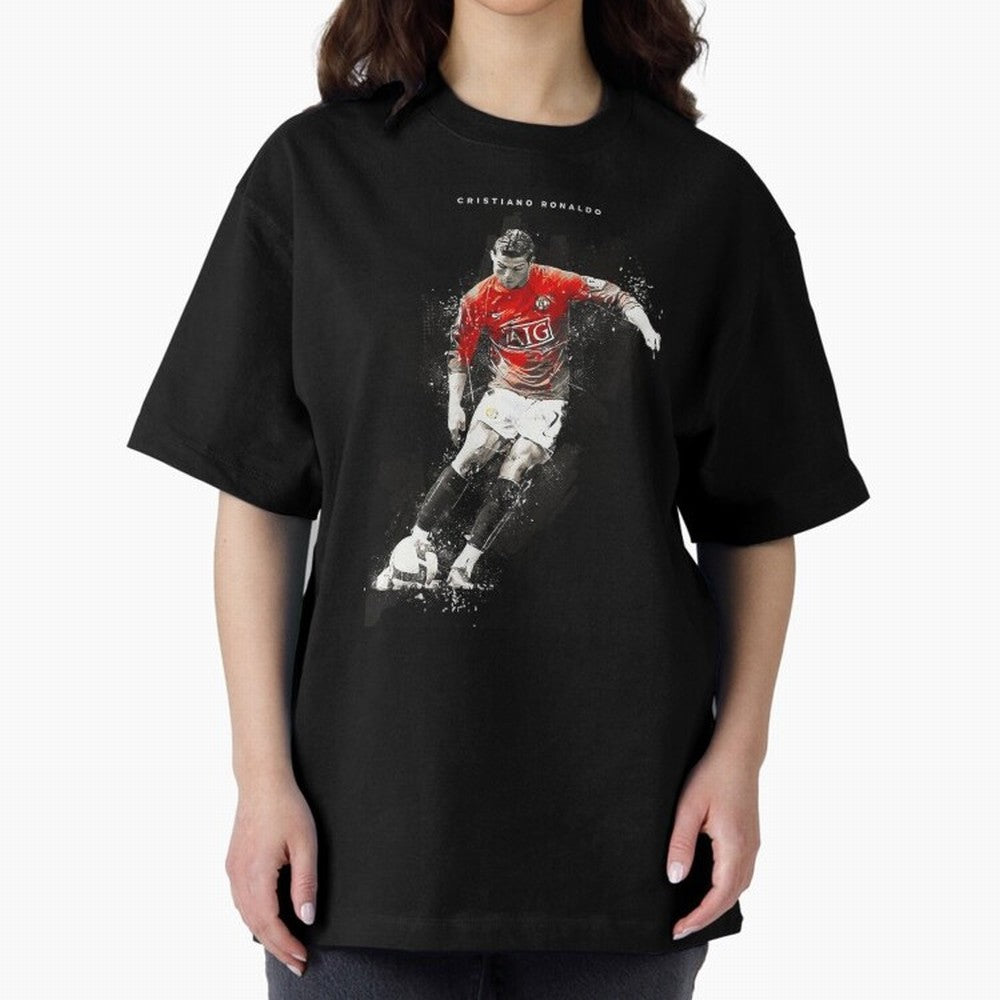 Cristiano Ronaldo CR7 Skills Manchester 202122,Ronaldo Gifts, Ronaldo Best Selling , Ronaldo Top It Oversized T-Shirt Celebrate Fan Culture around Match Day Hype around FIFA World Cup 2026 USA Canada Mexico, Cristiano Ronaldo, England, France and