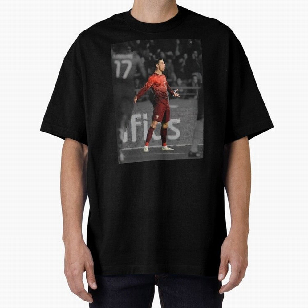 Cristiano Ronaldo Siuuuuuu,Ronaldo Gifts, Ronaldo Best Selling , Ronaldo Top Items Oversized T-Shirt Show Support during FIFA World Cup 2026 Group Stage for Fans of Messi, Neymar and Mbappe and Brazil, Bringing Championship Spirit, Famous Goals,