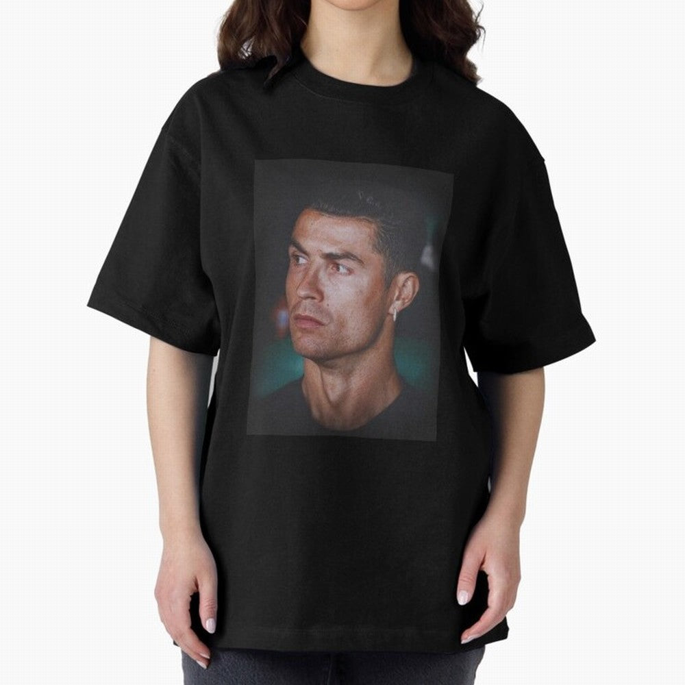 Cristiano Ronaldo Oversized T-Shirt Represent the Passion of Global Football Passion for FIFA World Cup 2026 Group Stage, Built around Messi, Portugal, Spain and Germany, Vintage Soccer Flavor, Modern Football Stars, National Flags and Final Night