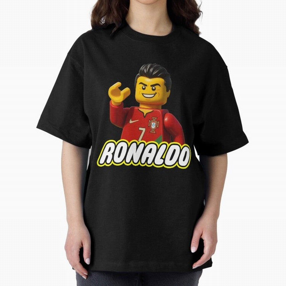 Block CR7 Oversized T-Shirt Fuel Match Day Hype around FIFA World Cup 2026, Mbappe and Neymar, England, France and Netherlands, Tournament Hype, Historic Matchups, Family Viewing Parties and Global Sports Pride; Ideal for Fans Who Follow Messi,