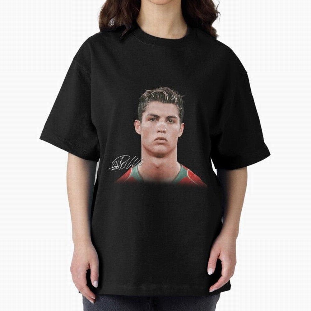 Cristiano Ronaldo Oversized T-Shirt Join the Countdown to FIFA World Cup 2026 Group Stage Featuring Haaland, Germany Energy, Champion Mindset, Group Stage Buzz, Knockout Tension and Passionate Fan Culture; Perfect for Fans, Collectors, Family