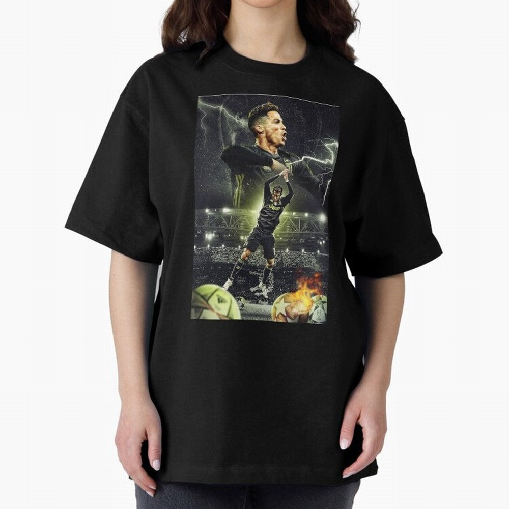 Ronaldo Illustration iPhone Case Oversized T-Shirt Make the Season About FIFA World Cup 2026 for Fans of Messi and Cristiano Ronaldo and Netherlands, Bringing Soccer Culture, Superstar Moments, National Team Dreams and Competitive Fire; Made for