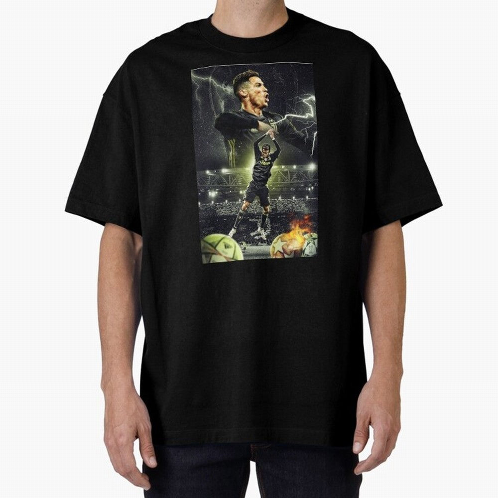 Ronaldo Illustration iPhone Case Oversized T-Shirt Make the Season About FIFA World Cup 2026 for Fans of Messi and Cristiano Ronaldo and Netherlands, Bringing Soccer Culture, Superstar Moments, National Team Dreams and Competitive Fire; Made for