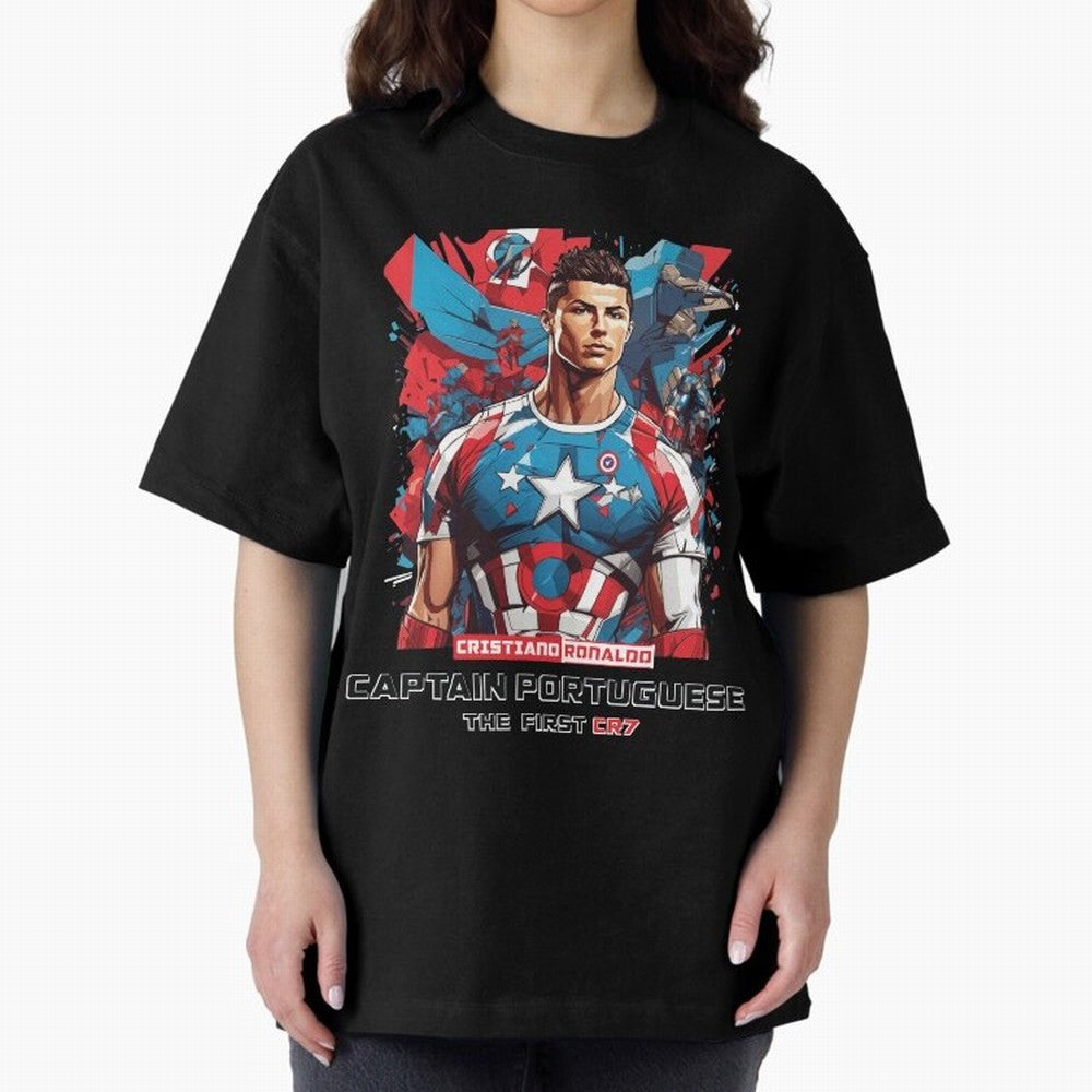 Cristiano Ronaldo Captain Portuguese Oversized T-Shirt Keep the Match Day Mood of the FIFA World Cup 2026 Group Stage Journey through Messi, Neymar and Mbappe Highlights, England Pride, Classic Soccer Heritage, Championship Pressure, Fan Loyalty
