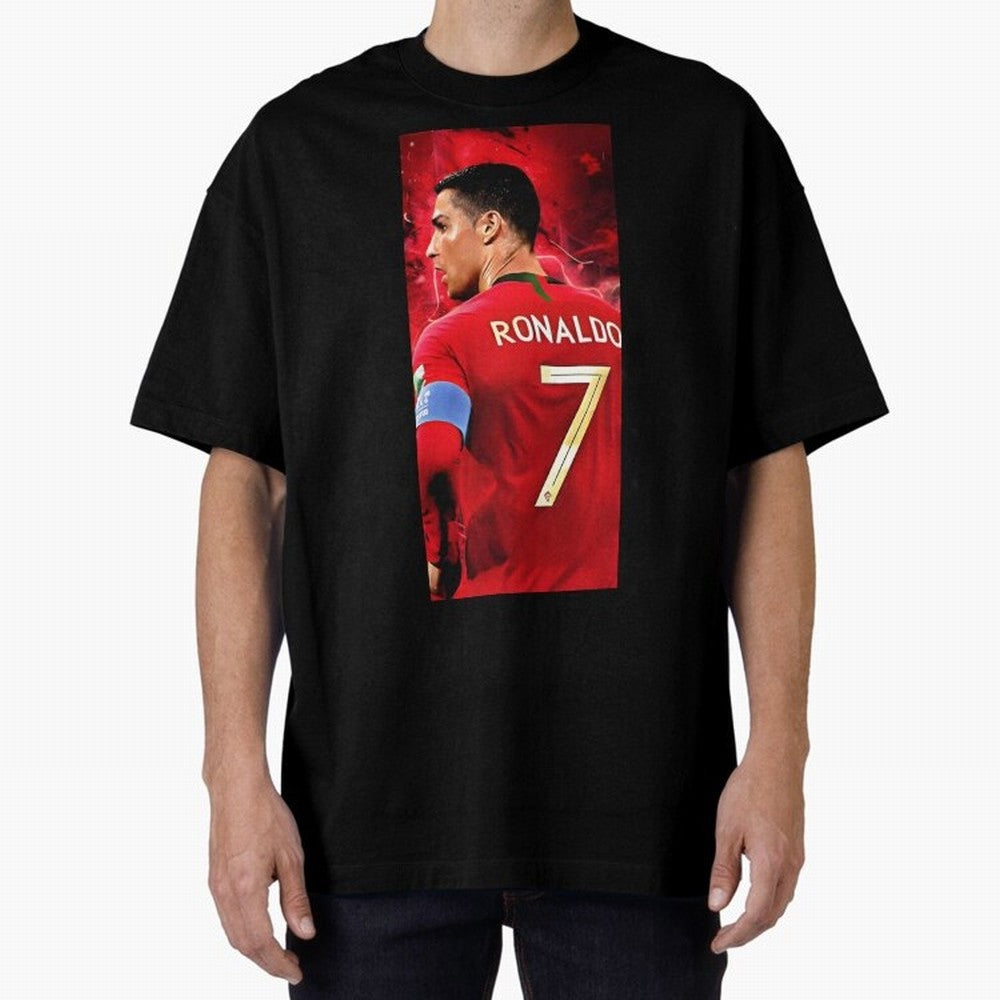 Cristiano Ronaldo Oversized T-Shirt Celebrate National Team Dreams in FIFA World Cup 2026 USA Canada Mexico Featuring Haaland and Mbappe, Argentina and Brazil Energy, Game Day Rituals, Football Legends, Country Pride and the Road to the Final;