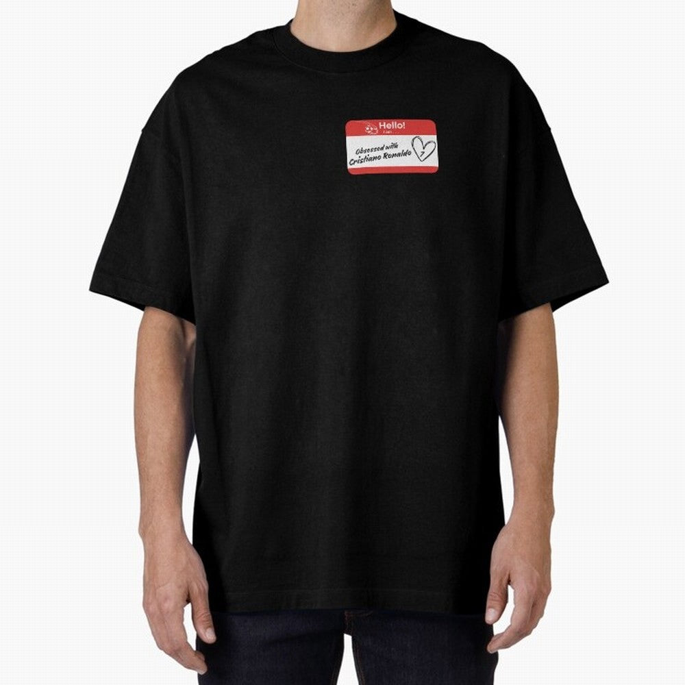Cristiano Ronaldo Obsessed Oversized T-Shirt Support the Legends of FIFA World Cup 2026 Group Stage Driven by CR7, Argentina and Brazil Energy, Soccer Culture, Superstar Moments, National Team Dreams and Competitive Fire; Ideal for Passionate Fans