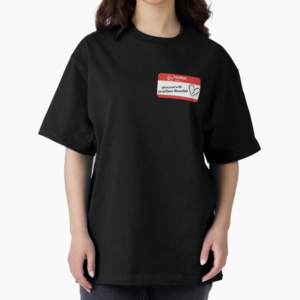 Cristiano Ronaldo Obsessed Oversized T-Shirt Support the Legends of FIFA World Cup 2026 Group Stage Driven by CR7, Argentina and Brazil Energy, Soccer Culture, Superstar Moments, National Team Dreams and Competitive Fire; Ideal for Passionate Fans