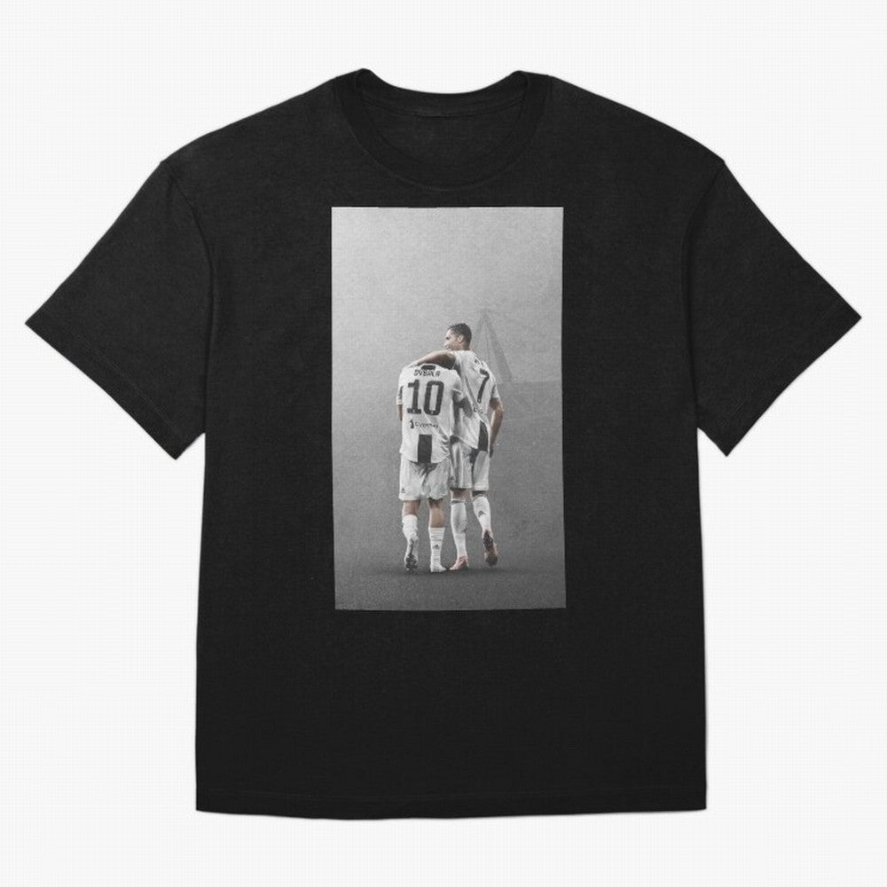 ronaldo with paulo dybala Oversized T-Shirt Bring Retro Soccer Energy to Match Day Hype around FIFA World Cup 2026, CR7 and Messi, Netherlands, Classic Soccer Heritage, Championship Pressure, Fan Loyalty and International Pride; Perfect for