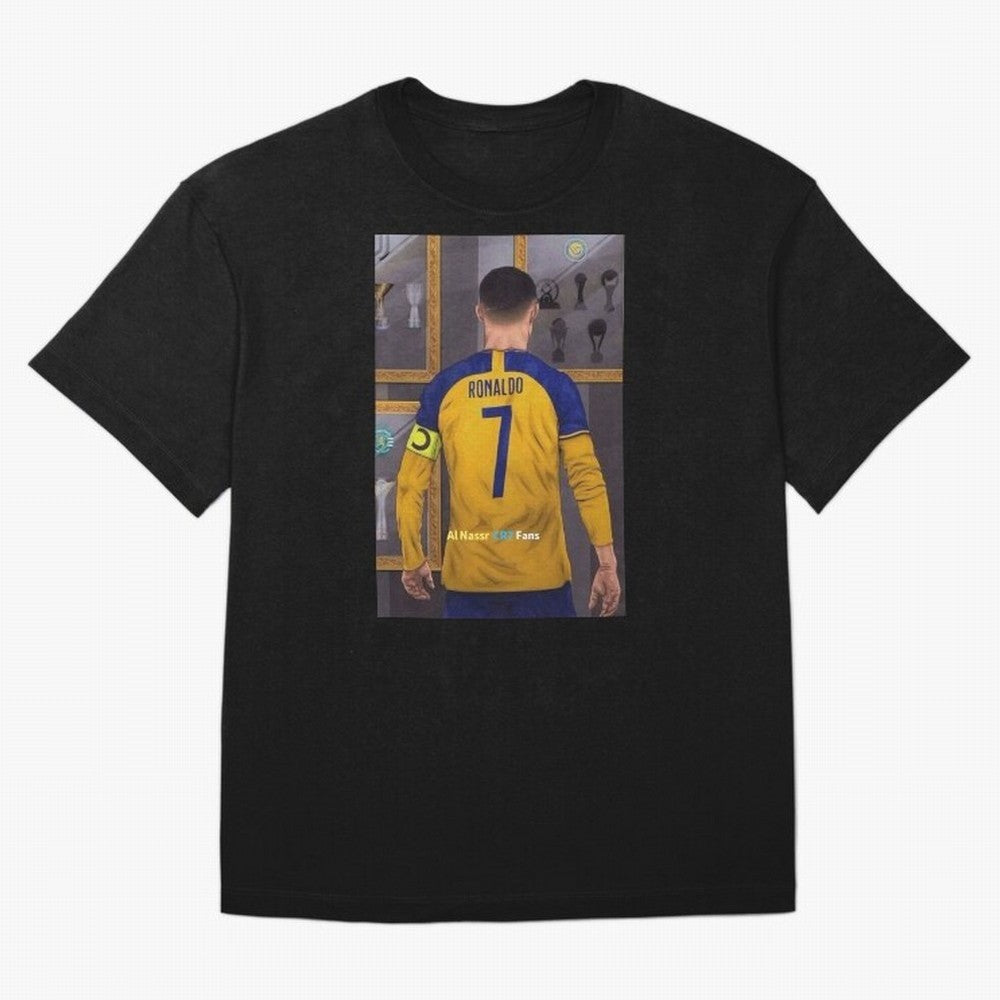 Al Nassr -Cristiano Ronaldo CR7 2023 Oversized T-Shirt Celebrate Football Dreams Across the FIFA World Cup 2026 USA Canada Mexico Journey through Mbappe Highlights, Argentina, France and Brazil Pride, Worldwide Fan Energy, Dramatic Goals, Stadium