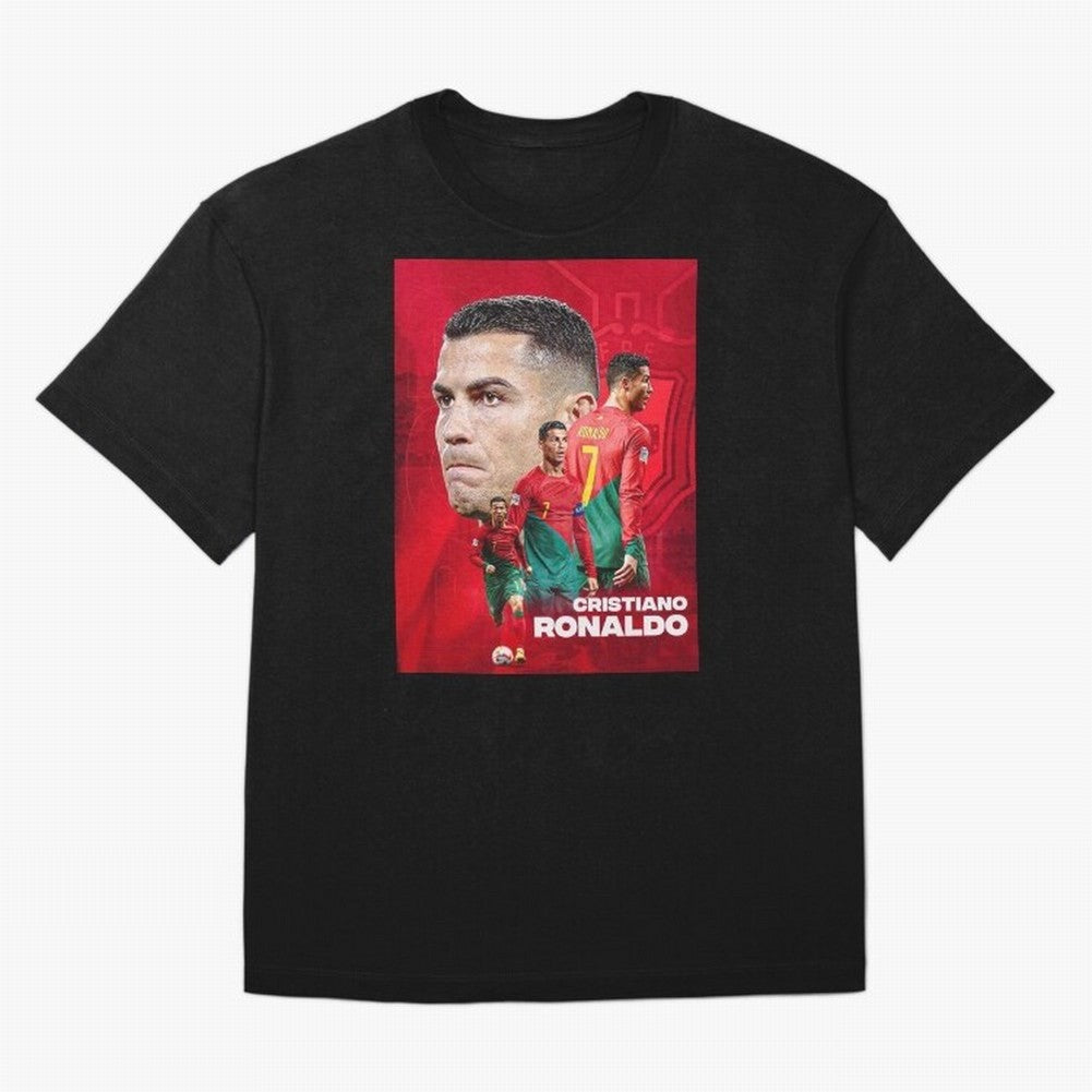CRISTIANO RONALDO WORLD CUP 2022 Oversized T-Shirt Experience FIFA World Cup 2026 Group Stage for Fans of Messi and England and Germany, Bringing Tournament Hype, Historic Matchups, Family Viewing Parties and Global Sports Pride; Ideal for