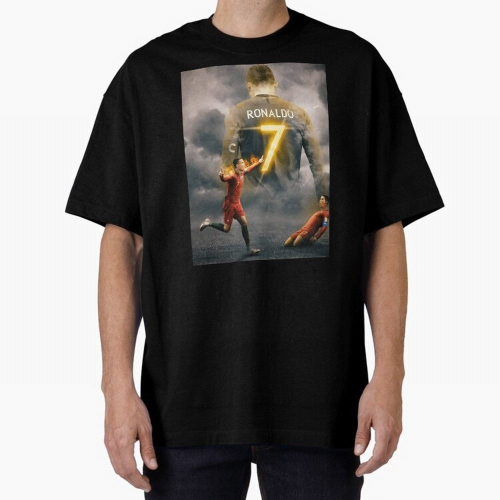 Art CR7 Wallpaper Oversized T-Shirt Carry the Dream of the FIFA World Cup 2026 Group Stage Journey through Cristiano Ronaldo Highlights, England and Germany Pride, Classic Soccer Heritage, Championship Pressure, Fan Loyalty and International Pride;