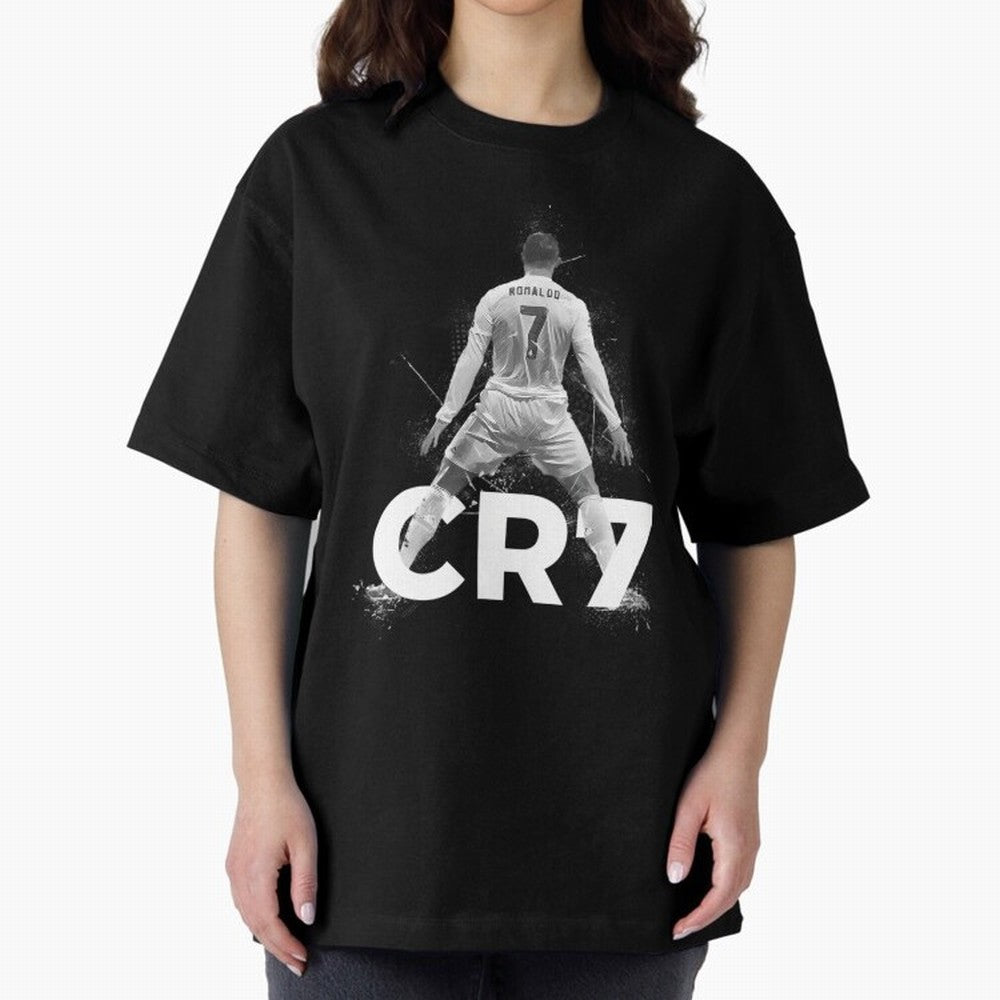 Cristiano Ronaldo CR7 Oversized T-Shirt Experience FIFA World Cup 2026 USA Canada Mexico for Fans of Cristiano Ronaldo, Haaland and CR7 and Spain and Netherlands, Bringing Goal Celebration Energy, Supporter Heritage, Football Icons and Worldwide