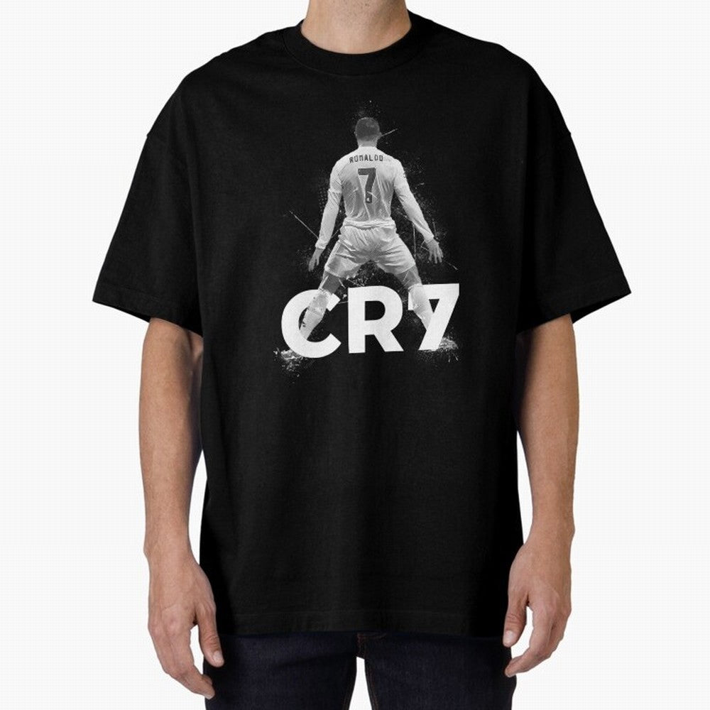 Cristiano Ronaldo CR7 Oversized T-Shirt Experience FIFA World Cup 2026 USA Canada Mexico for Fans of Cristiano Ronaldo, Haaland and CR7 and Spain and Netherlands, Bringing Goal Celebration Energy, Supporter Heritage, Football Icons and Worldwide