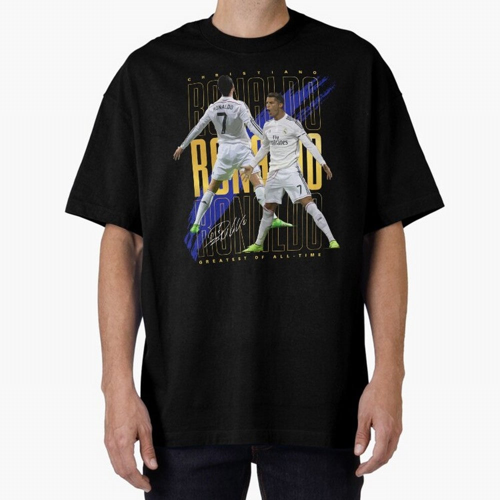 Cristiano Ronaldo Suuiii! Oversized T-Shirt Follow FIFA World Cup 2026 Featuring Neymar, Germany Energy, Championship Spirit, Famous Goals, Roaring Crowds and International Football Unity; Made for Collectors Who Enjoy Iconic Players, Country