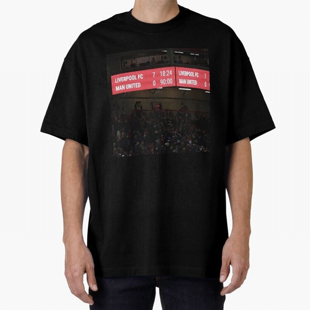Liverpool 7 - 0 Manchester United Oversized T-Shirt Bring Match Day Fire to FIFA World Cup 2026 USA Canada Mexico Spirit, Made for France, CR7, Tournament Hype, Historic Matchups, Family Viewing Parties and Global Sports Pride; Great for Watch