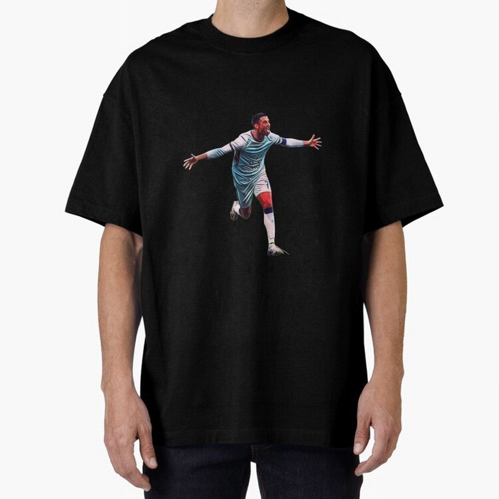 other celebration from the goat Oversized T-Shirt Keep the Legacy of Match Day Hype around FIFA World Cup 2026 USA Canada Mexico, Cristiano Ronaldo, Haaland and CR7, England and Germany, Game Day Rituals, Football Legends, Country Pride and the