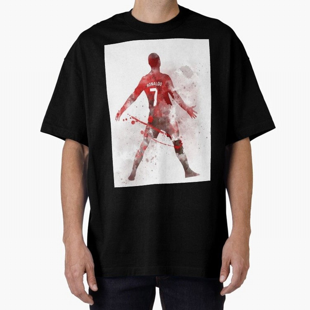 Cristiano Ronaldo Oversized T-Shirt Bring Stadium Energy to FIFA World Cup 2026 Highlighting Messi, Brazil, Portugal and Argentina Energy, Championship Spirit, Famous Goals, Roaring Crowds and International Football Unity; Ideal for Passionate Fans