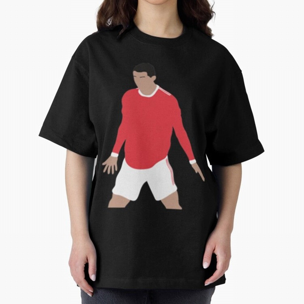Cristiano Ronaldo Oversized T-Shirt Celebrate National Team Dreams in the FIFA World Cup 2026 Journey through Haaland and Mbappe Highlights, Argentina and Brazil Pride, Supporter Pride, Iconic Celebrations, Legendary Names and Global Match Day