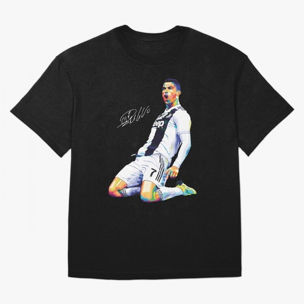 C Ronaldo Wpap Pop Art Oversized T-Shirt Bring Retro Soccer Energy to the FIFA World Cup 2026 USA Canada Mexico Journey through CR7 Highlights, Argentina Pride, Championship Spirit, Famous Goals, Roaring Crowds and International Football Unity;