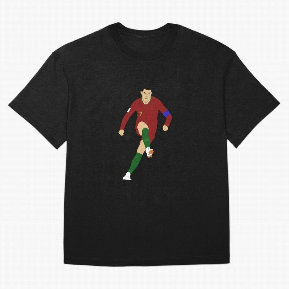 Cristian Ronaldo Design - Portugal - Real Madrid - Illustration - Cartoon - T-Shirt - Shirt - Sticker - Phone Case - CR7 Oversized T-Shirt Celebrate Rivalries and Pride in the FIFA World Cup 2026 Journey through Messi Highlights, Brazil Pride,