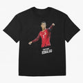 Ronaldo Cristiano Ronaldo Lowpoly Art Oversized T-Shirt Celebrate National Team Dreams in FIFA World Cup 2026 Made for Messi and Cristiano Ronaldo, Brazil, Portugal and Argentina Energy, Fan Favorite Moments, National Team Passion, Big Match Drama